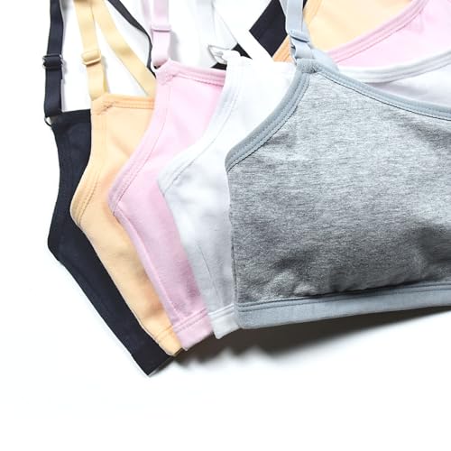 Liowosoftan Girls Linded Padded Training Bras with Underwear Set for Girls and Teens 10-12 12-14 Years Old 30A 32A2