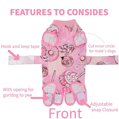 Image of Recovery Suit for Dogs After Surgery Dog Onesie Surgery Recovery Suit for Female Male Dogs Recovery Shirt for Abdominal Wounds or Skin Diseases Bodysuit Dogs Pajamas(SW,XS)