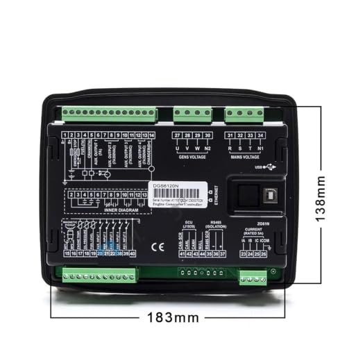 Módulo HGM6110N evita apagones con arranque automático para generador 3