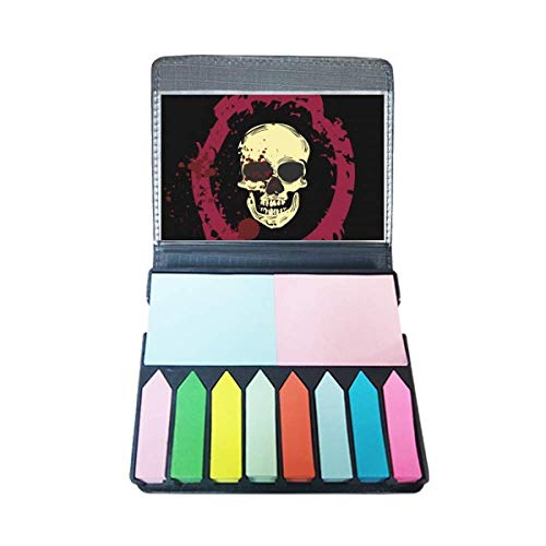 Boîte de marque-page ronde tête de mort, cadeau idéal d'Halloween