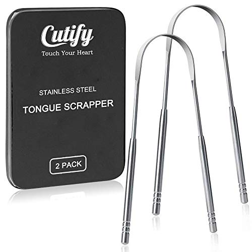 Cutify Tongue Scraper, 2 Pack Stainless Steel To in Pakistan