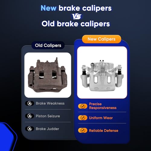 Image of ECCPP 19B2871B Front Right Disc Brake Caliper Assembly | w /Bracket Fit For Infiniti 2006-2019, For Nissan 2009-2020