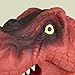 2 Pack Stretchy Dinosaur Hand Puppets - Realistic T-Rex Toys, Green and Red Soft Rubber, Great for Kids Ages 3+, Storytelling, Dino Puppet Party Favors, Classroom, Bath Time, Indoor & Outdoor