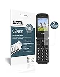 dipos I 2X Bildschirmschutz klar kompatibel mit Doro PhoneEasy 613 Schutzfolie 9H Anti-Shock
