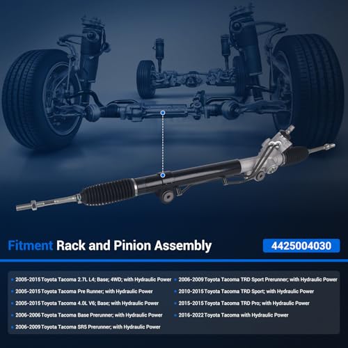 Autoround 4425004030 Hydraulic Power Steering Rack and Pinion Compatible with Toyota Tacoma 2005-2022 by Autoround - Image 2