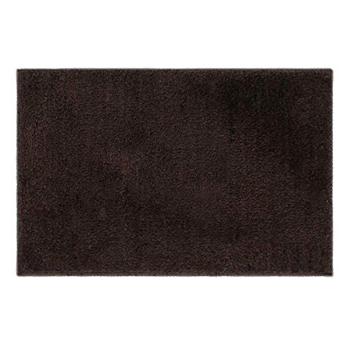 Image of Luxe Home Bathmat Super Soft Premium Microfibre Non Slip Anti Skid Boston mat for Bathroom, Kitchen, Entrance (38 x 58 cm, Chocolate, Pack of 1)