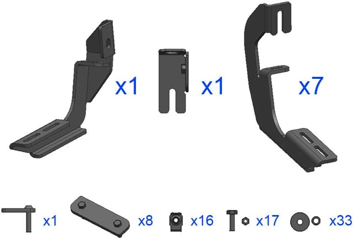 HD Ridez Blow Molding Running Boards Side Step Compatible with Chevy Silverado GMC Sierra 1500 2007-2018 Crew Cab & 2500 3500 HD 2019 Crew Cab (Exclude 07 Classic)