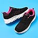 Women's Flexible Knit Athletic Sneakers Lace Up Breathable Soft Casual Non Slip Comfortable Arch Support Footwear for Work Walking Daily Use Commute Outdoor Athletic Fashion Leisure Shoes Pink