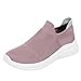 Breathable Knit Shoes for Women Lightweight Orthopedic Arch Support Non Slip Casual Fashion Mesh Sneakers for Walking Travel Outings All-Match Simple Style Outdoor Comfortable Pink