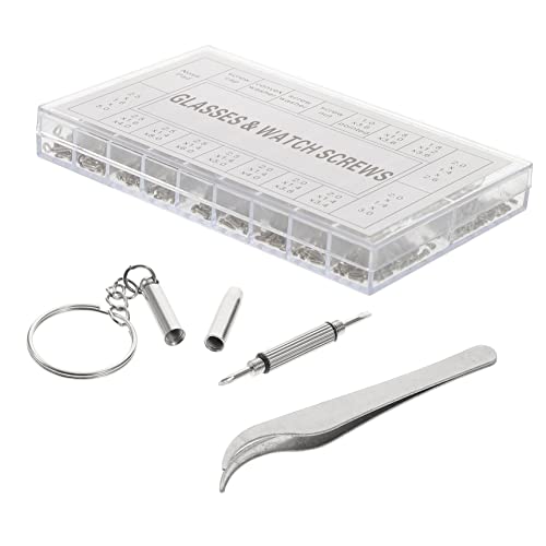 Operitacx 1 Caja Juego De Tornillos De Reparación De Vasos Kit De Reparación De Vasos Destornillador Lente Fijación Equipo De Reparación De Vidrio Aleación De Zinc