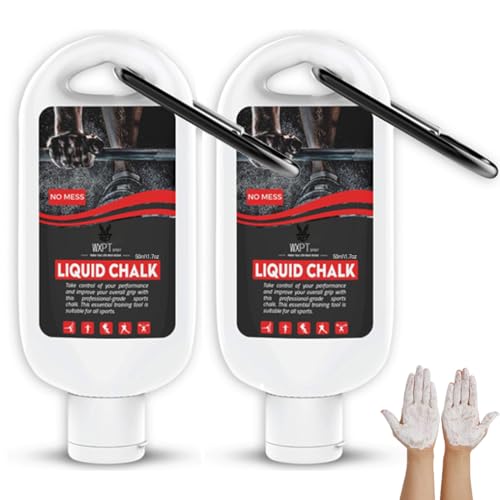 Liquid Chalk for Gymnastics & Weight Lifting - 3.38 oz Professional Strength Grip, Fast Drying No Mess Gym Chalk for Rock Climbing, Gymnastics Bars & Workout Equipment
