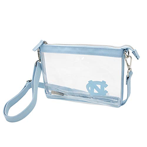 Capri Designs Clear Small Crossbody Bag, Stadium Approved, UNC Rameses - University North Carolina Chapel Hill NCAA Licensed
