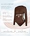 FeelinGirl Shapewear Bodysuit Fashion Long Sleeve Bodysuits Body Suit Tummy Control Tops Plus Size Dark Brown X-Large-XX-Large
