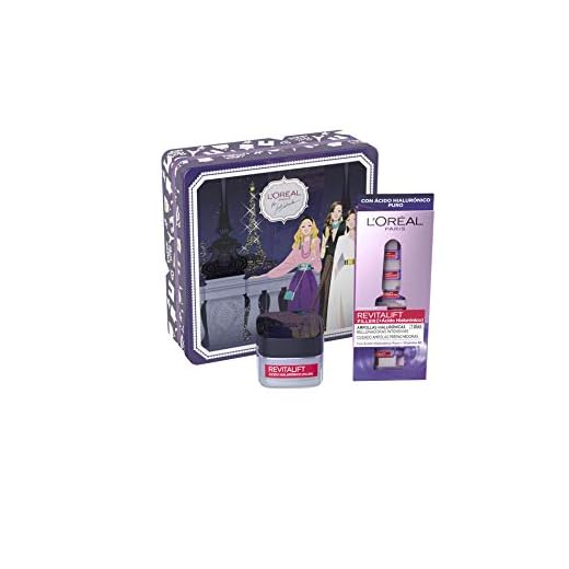 L'Oreal Paris Dermo Expertise Cofre Revitalift Filler incluye Ampollas Hialurónicas Rellenadoras y Crema Día con Ácido Hialurónico, 390 g