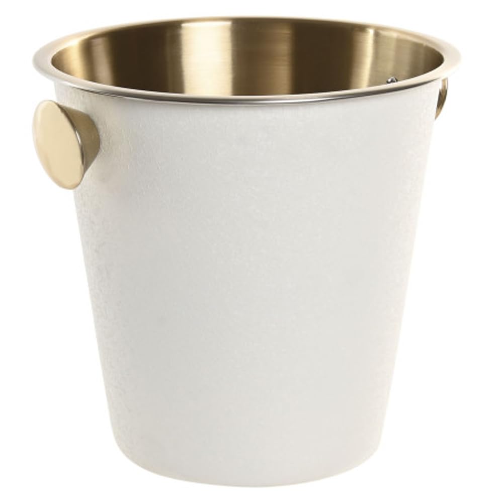 Champanera con Asas - Cubitera de Vino - Cubitera de Acero Inoxidable - Cubo de Champán con Asas - Cubo de Hielo de Acero Inoxidable - Cubo Enfriador de Bebidas