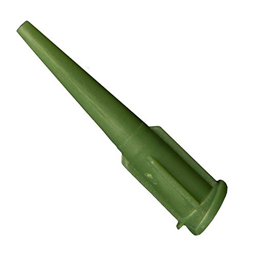NT Series High Precision Polypropylene 14 Gauge Tapered Dispensing Tip, Olive, 0.060 Inch I.D, 1-1/4 Inch Long, 50/Box (4 Boxes)