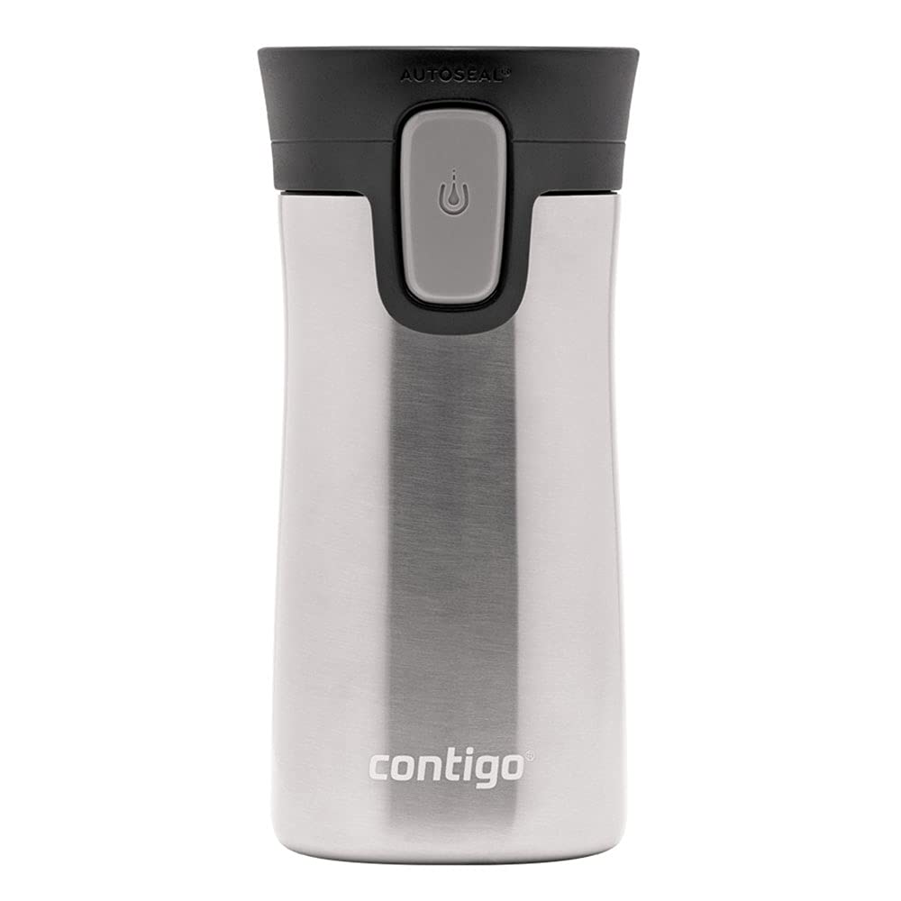 Contigo Pinnacle Autoseal taza térmica de viaje, taza de café de acero inoxidable, termo, vaso hermético, taza para bebidas calientes con tapa, sin BPA, fácil de limpiar