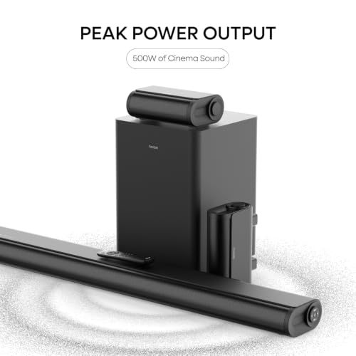 Noise Newly launched Homestage 5.1 Ch Soundbar with 500W Powerful Sound, Dolby Atmos, 6.5" Wired Subwoofer, 2 Rear Surround Speakers, HDMI, Bluetooth 5.3, USB & AUX, Multiple EQ Modes - (Black) Price: Buy Noise Newly launched Homestage 5.1 Ch Soundbar with 500W Powerful Sound, Dolby Atmos, 6.5" Wired Subwoofer, 2 Rear Surround Speakers, HDMI, Bluetooth 5.3, USB & AUX, Multiple EQ Modes - (Black) Online in India -Amazon.in - Image 4