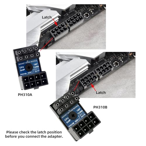 Adaptador xiwai 2 piezas ATX 8Pin EPS macho a hembra 360° miniatura 5