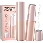 Rechargeable Facial Hair Remover for Women: Painless Lady Shaver with 1 Replacement Heads – Mini-Sized for Travel Face Razors for Face, Lips, Chin, Body –Portable & IPX6 Waterproof