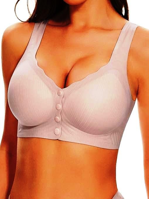 atox Women's Maternity Bra Wirefree Seemless Cotton for Front Button Closure Nursing Breastfeeding Pregnancy Bra-picture-16