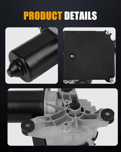 Image of ROADFAR Front Wiper Motor with Control Module Replacement for 1988-1990 for Chevrolet for C1500,1988-1990 for GMC for C1500,1988-1990 for GMC for C2500 22071769 Wiper Motor 5 Pins