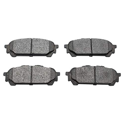Image of TRQ Rear Brake Pad and Rotor Set Semi Metallic Solid Rotors | For 2005-2006 Saab 9-2X 2004-2008 Subaru Forester 2004-2007 Impreza