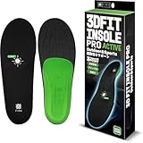 フィルン インソール 3D プロ 中敷き スノーボード スキー スポーツ 衝撃吸収 アーチサポート フィット 反発力 人体工学 快適性 抗菌防臭 クッション 土踏まず 立体構造 競技用 メンズ レディース (アクティブ, M)