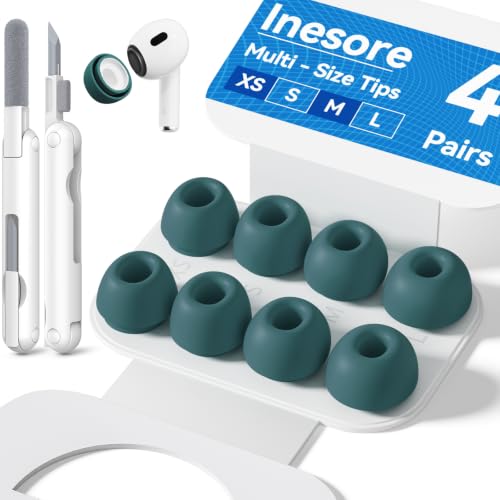 Inesore 4 Pairs Replacement Ear Tips for AirPods Pro 2nd/1st (P-Green) by Inesore - Used condition - US$7.88
