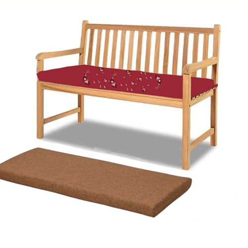 Banc d'extérieur imperméable kaki 170x60 cm pour jardin - 2