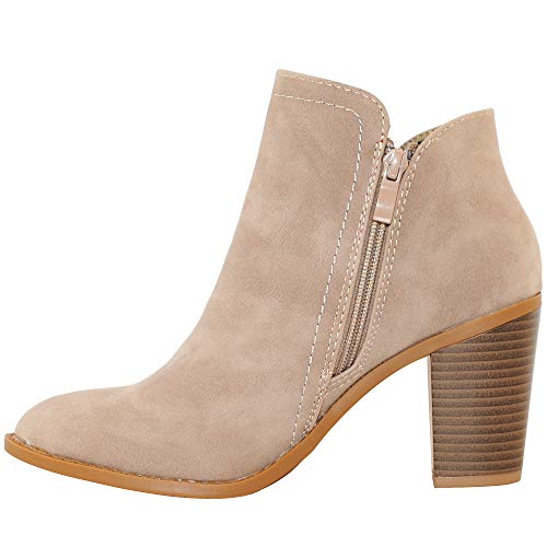 Image of TRENDSUP Women's Fashion Side Zipper Booties