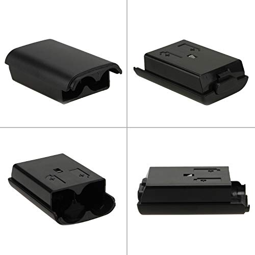 Hqmaster 10 Pack Black Battery Cover Shell Case For Xbox 360 Wireless Controller #TOP1