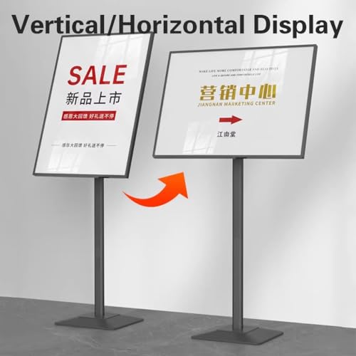Support de panneau pour affiche sur pied réglable avec base stable de menu - 5