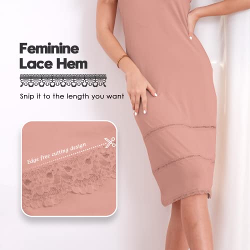 Image of MANCYFIT Strapless Slips for Under Dresses Women Full Slip with Invisible Straps