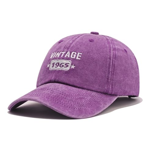 Image of 60th Birthday Gifts for Men Women, Happy 60th Birthday Decorations 1967 Hat | Unique 60 Year Old Gift Ideas Vintage 1967 Baseball Caps Woman Adjustable 60th Hats for Dad Husband Mom Wife Grandpa Grandma