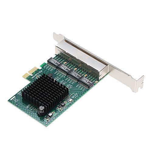 Adaptador de rede Docooler PCI-E Ethernet 4 portas Gigabit 1000 m suporte PCI-E X1X4 X8 X16
