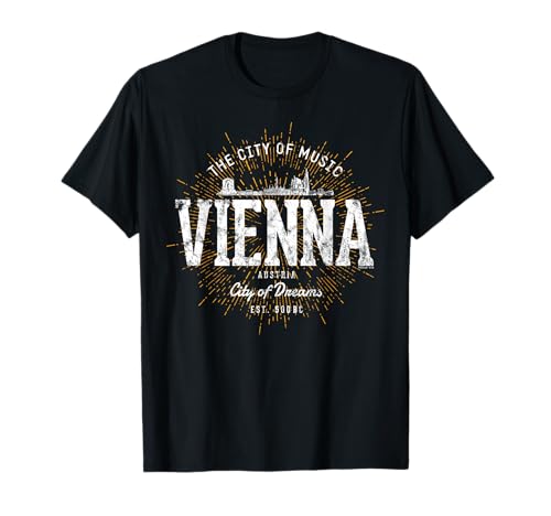 Rétro Vienne Autriche Vintage T-Shirt