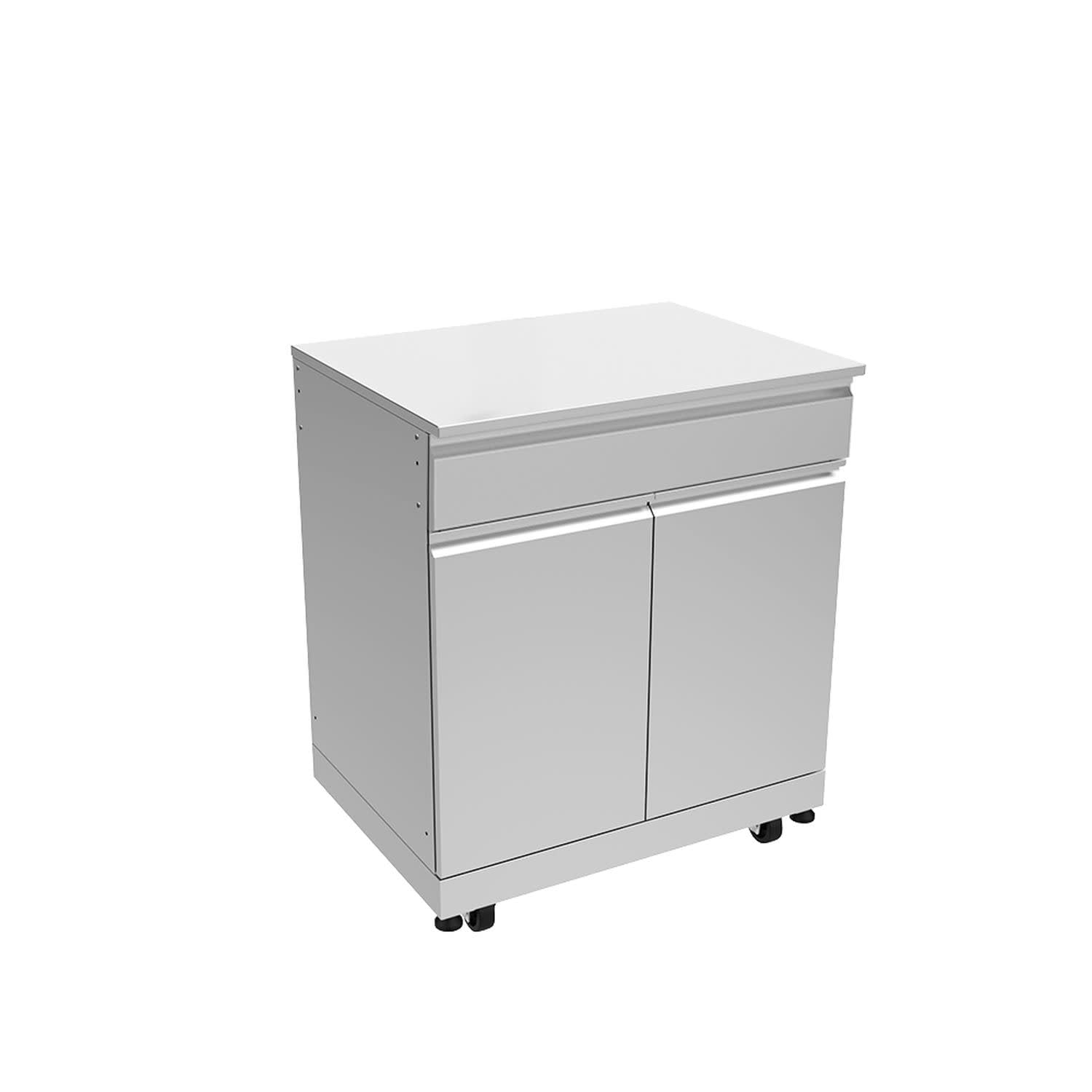 Photo 1 of ***FACTORY SEALED - OPENED FOR INSPECTION*** Transolid OBC3224 Outdoor Kitchen 32-in x 24-in x 37-in Single Base Cabinet, Stainless Steel