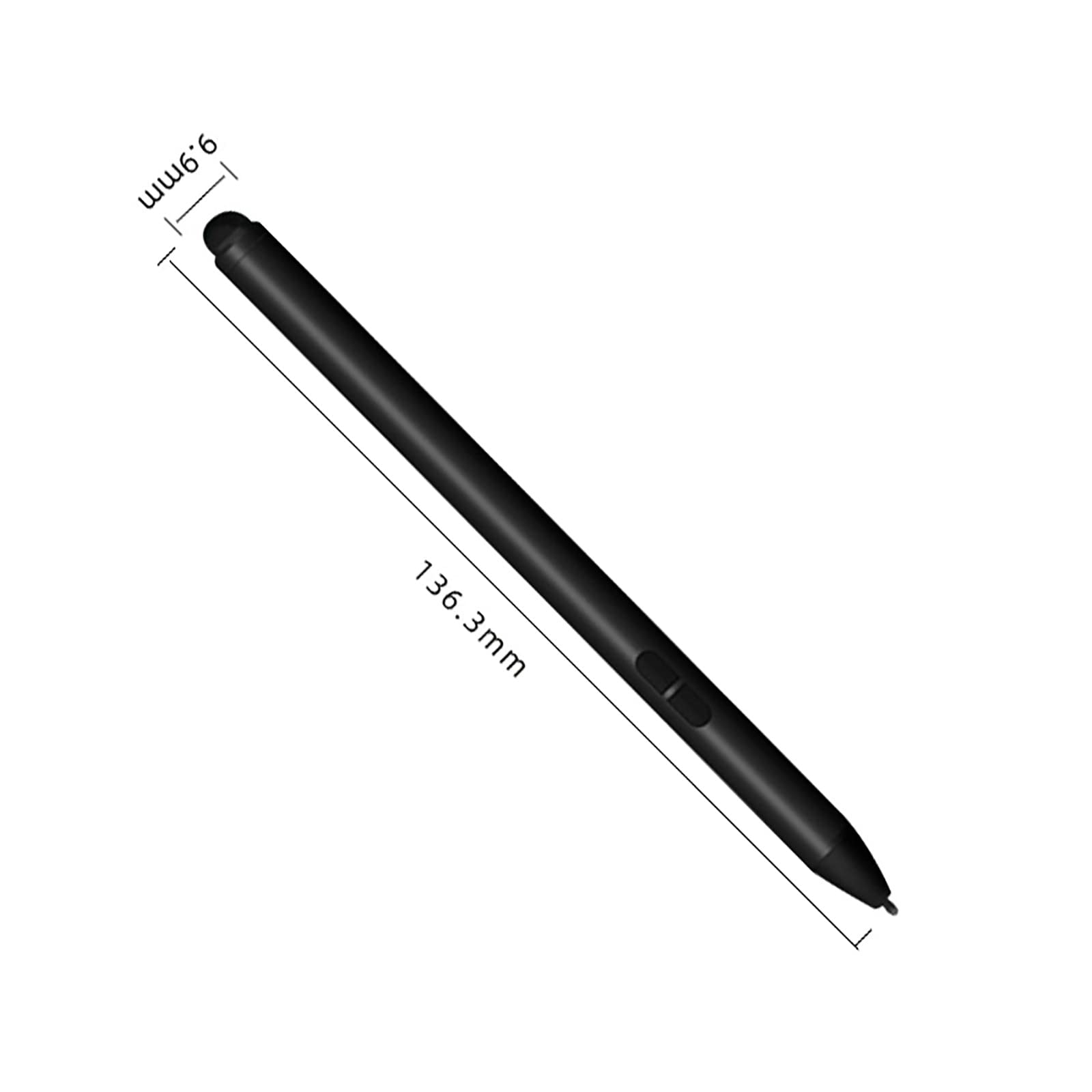 Penne stilo per touch screen, tablet, pennino capacitivo ad alta sensibilità, punta fine, universale, per tutti i dispositivi, colore: nero