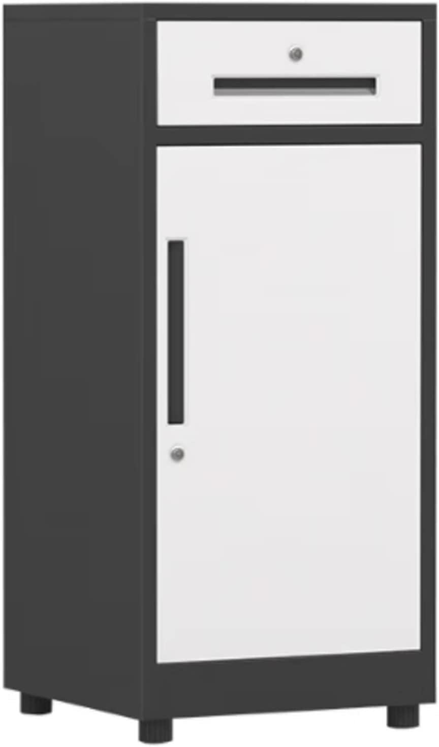 SaryEdge Filing Cabinet File Cabinet with Lock, 1 Drawers and 1 Door Storage Cabinet, Locking Filing Cabinet for Home Office,
