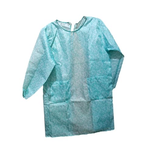 Hemobllo Grembiule Monouso in Poliestere Con Maniche Grembiule Da Cucina Per Lavori Domestici Soprabito Per Adulti