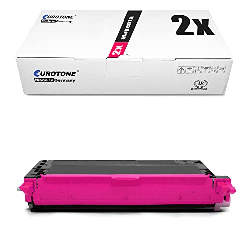 Toner Phaser 6280 Xerox rouge lot de 2 cartouches Eurotone remplace origine