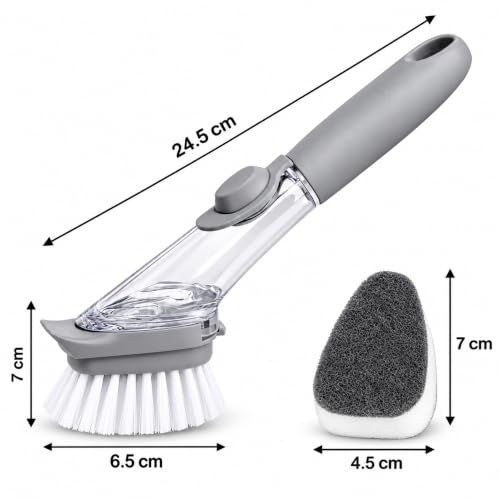 KitchVintalook Dish Wand Brush with Soap Dispenser - Image 4