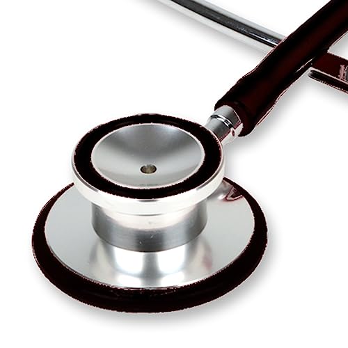 Gima - Doppelkopf-Stethoskop TRAD, Erwachsene, Y Farbe Schwarz, Pavilion Ø 43,5 mm, Glocke Ø 30 mm Außengröße, Latexfrei, CE-Medizinprodukt