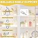 HONSNKS Shelf Support Pegs, Cabinet Shelf Pins with Non-Slip Cover, Shelf Holder Steel Pin Peg Self-Tapping Screws for Kitchen Cabinet, Cupboard, Bookcase, Closet and Glass Case, 20 PCS