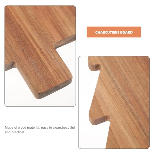 Tabla de cortar y bandeja de madera iplusmile 38 cm miniatura 5