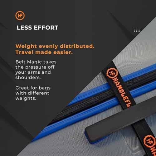 Image of Belt Magic by Handleflex - Luggage Straps for Suitcases | Designed for Carrying multtiple Suitcases | Polyester and Naylon | Prevention of Lost Luggage | Better Organization | Strap Length 11'6 inch