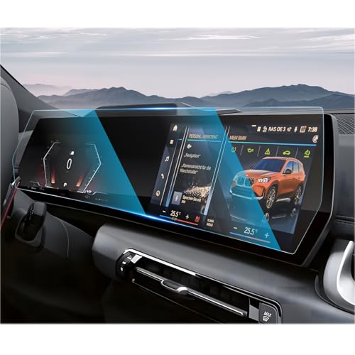 CDEFG For 2024 2025 2026 BMW X1 U11 iX1 Screen Protector -All-in-One 9H HD Tempered Glass for BMW X1 xDrive28i, M35i Touchscreen Accessories