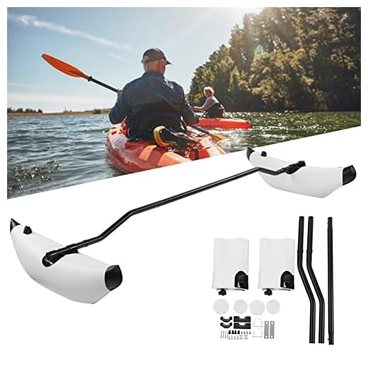 Kayak Outrigger Stabilizer,Portable PVC Higher Stability Kayak Outrigger Kit,Three Colours to Choose Inflatable Kayak Stabilizer,Easy to Install,for Floating Balancing Boat