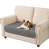 Ameritex Waterproof Pet Bed Cover Anti-Slip Dog Bed Blanket for Sofa and Furniture Waterproof New Pattern Design (Darkgrey, 30x53 Inch (Pack of 1))